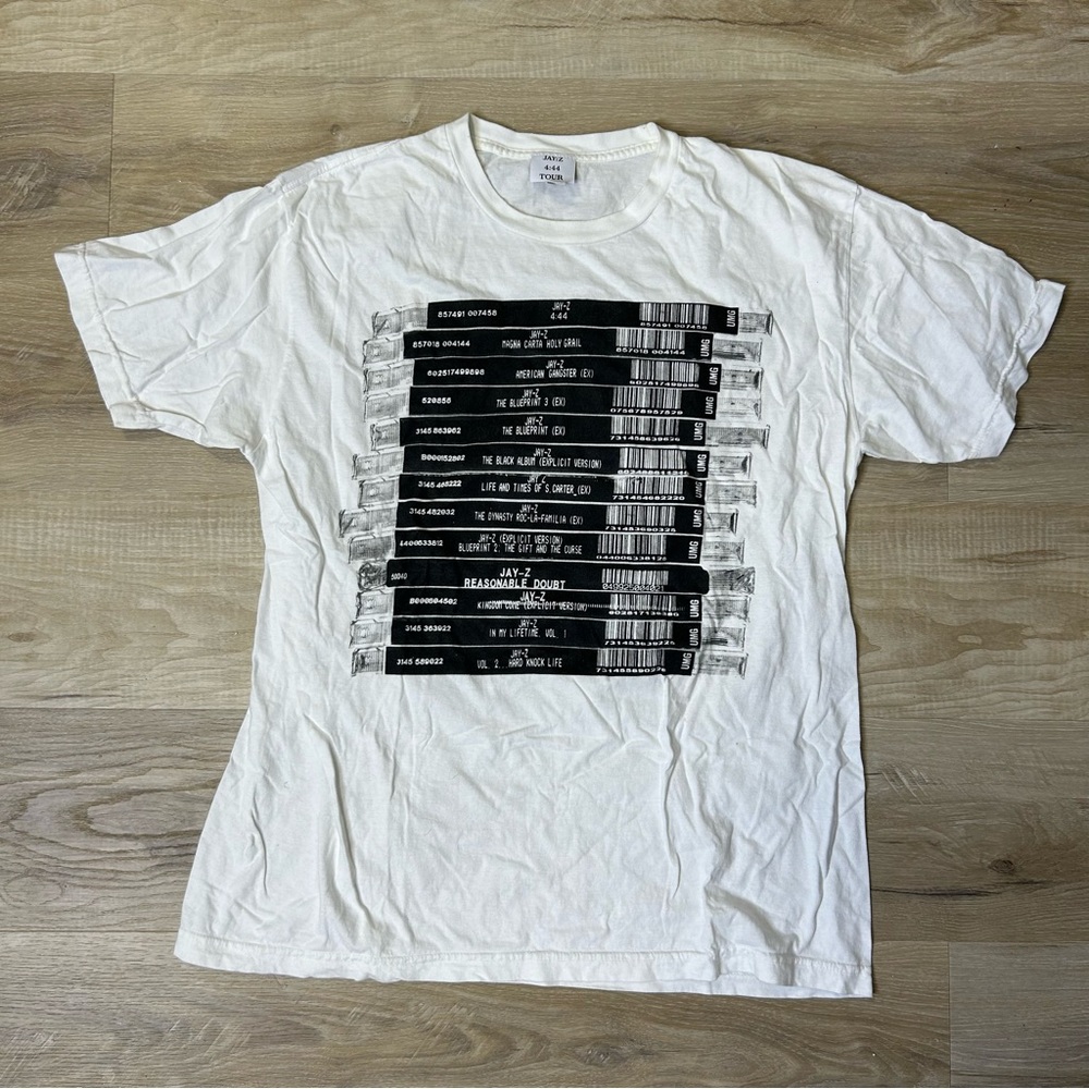 ◾️Jay Z  4:44 Tour White Graphic T-Shirt